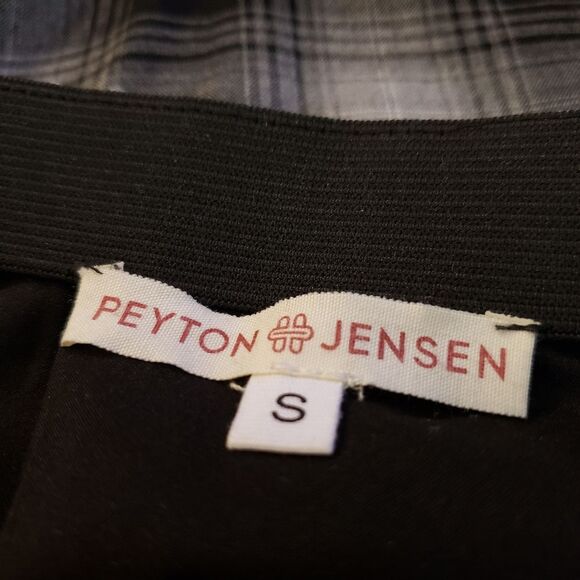 Peyton Jensen Faux Wrap Plaid Skirt Sz S - Picture 3 of 4